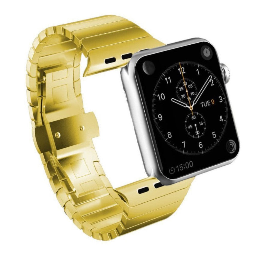 Vildt sejt Apple Watch Series 1-3 42mm Metal Rem - Guld#serie_1