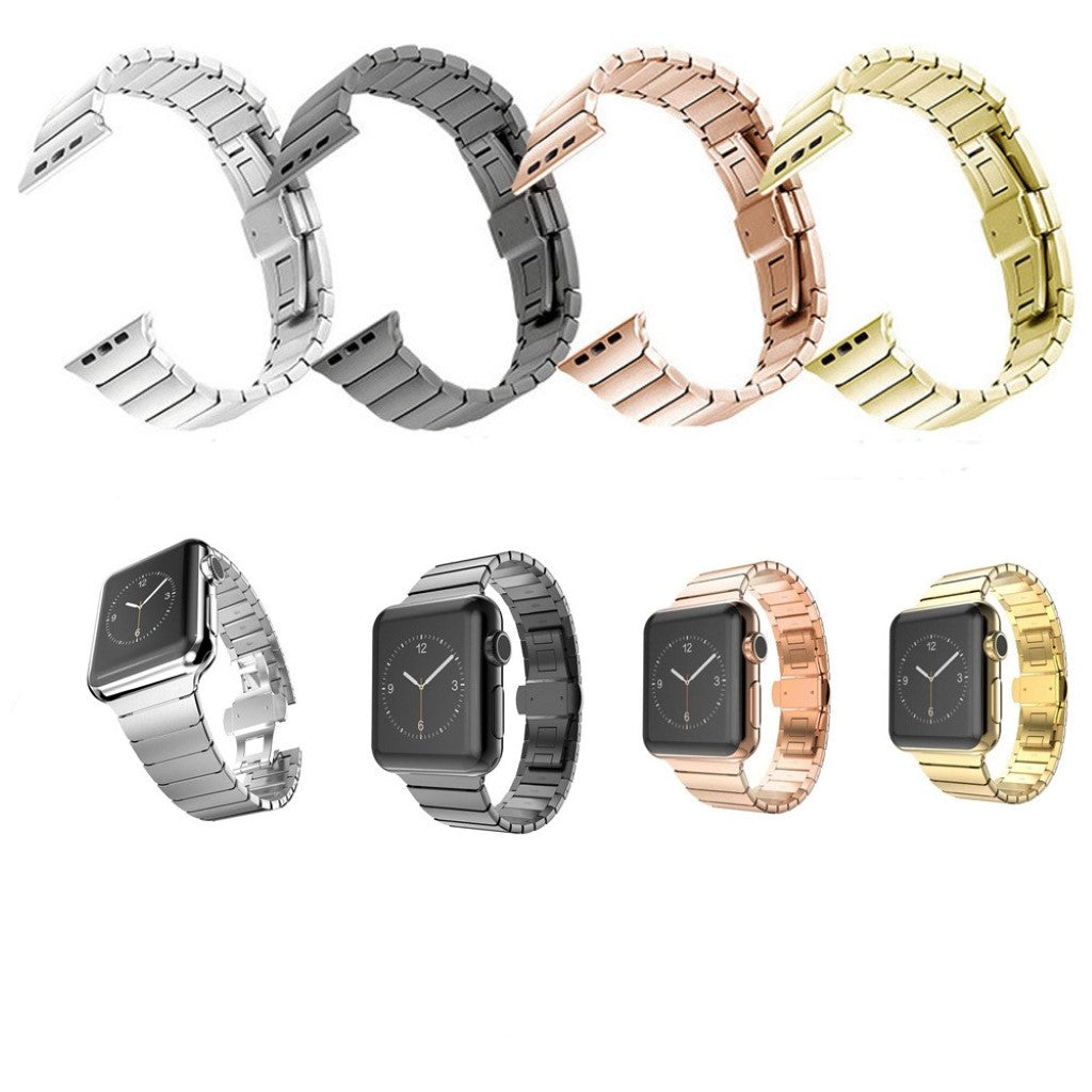 Vildt sejt Apple Watch Series 1-3 42mm Metal Rem - Pink#serie_2