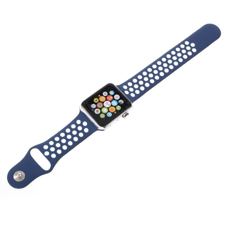 Helt vildt rart Apple Watch Series 1-3 42mm Silikone Rem - Blå#serie_2