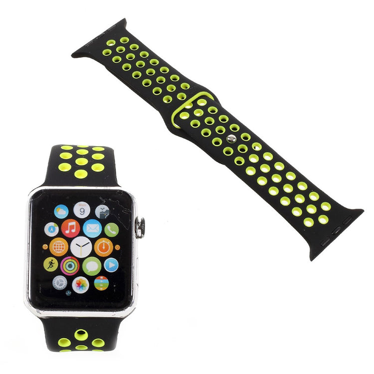 Helt vildt rart Apple Watch Series 1-3 42mm Silikone Rem - Gul#serie_7