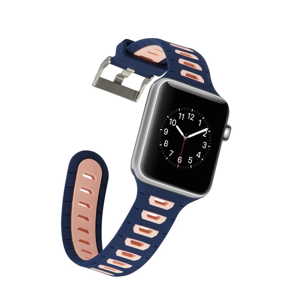 Fed Apple Watch Series 1-3 42mm Silikone Rem - Flerfarvet#serie_1