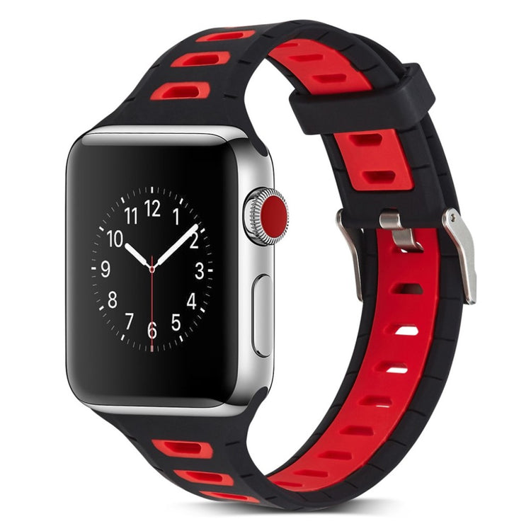 Fed Apple Watch Series 1-3 42mm Silikone Rem - Flerfarvet#serie_8