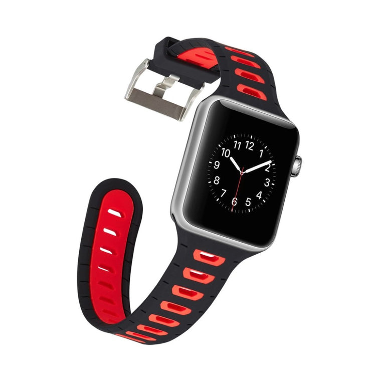 Fed Apple Watch Series 1-3 42mm Silikone Rem - Flerfarvet#serie_8