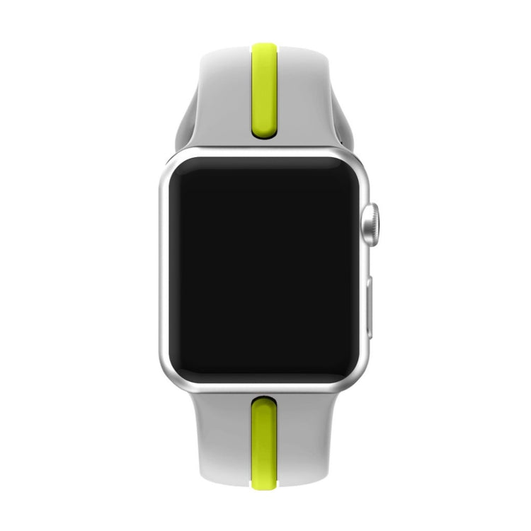 Fed Apple Watch Series 1-3 38mm Silikone Rem - Grøn#serie_4