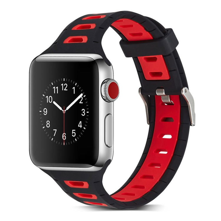 Meget smuk Apple Watch Series 1-3 38mm Silikone Rem - Flerfarvet#serie_8