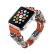 Molto Elegante Apple Watch Series 1-3 38mm Vera Pelle E Metallo Cinturino