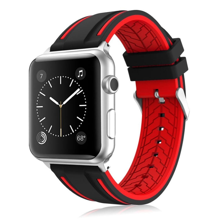 Mega holdbart Apple Watch Series 1-3 38mm Silikone Rem - Flerfarvet#serie_3