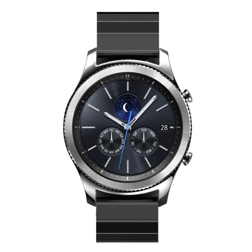 Rigtigt nydelig Samsung Gear S3 Metal Rem - Sort#serie_4