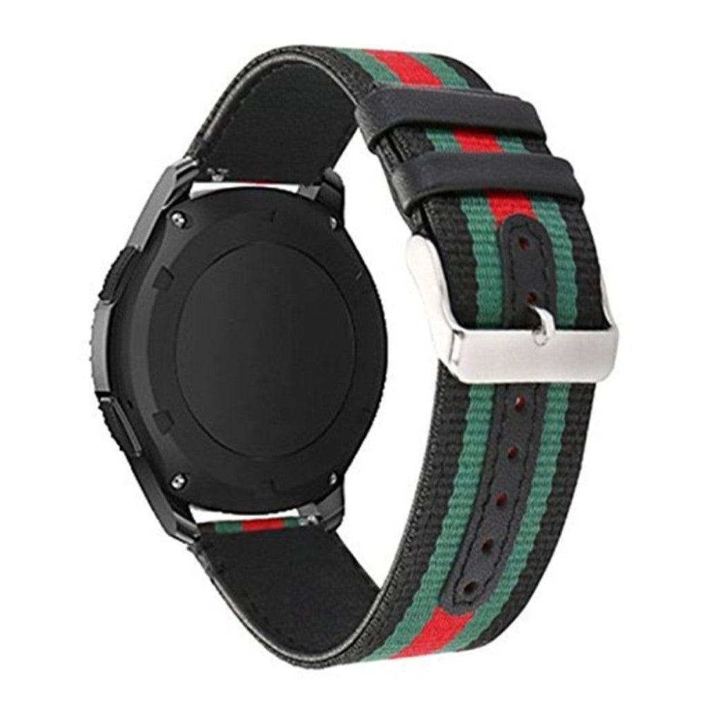 Pænt Samsung Gear S3 Nylon Rem - Sort#serie_2