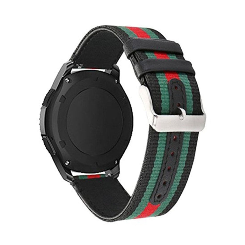 Pænt Samsung Gear S3 Nylon Rem - Sort#serie_2