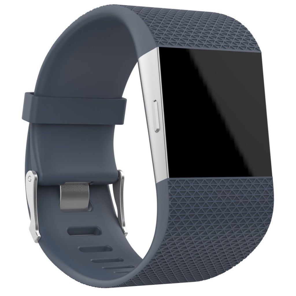 Helt vildt smuk Fitbit Surge Metal og Plastik Rem - Sølv#serie_6