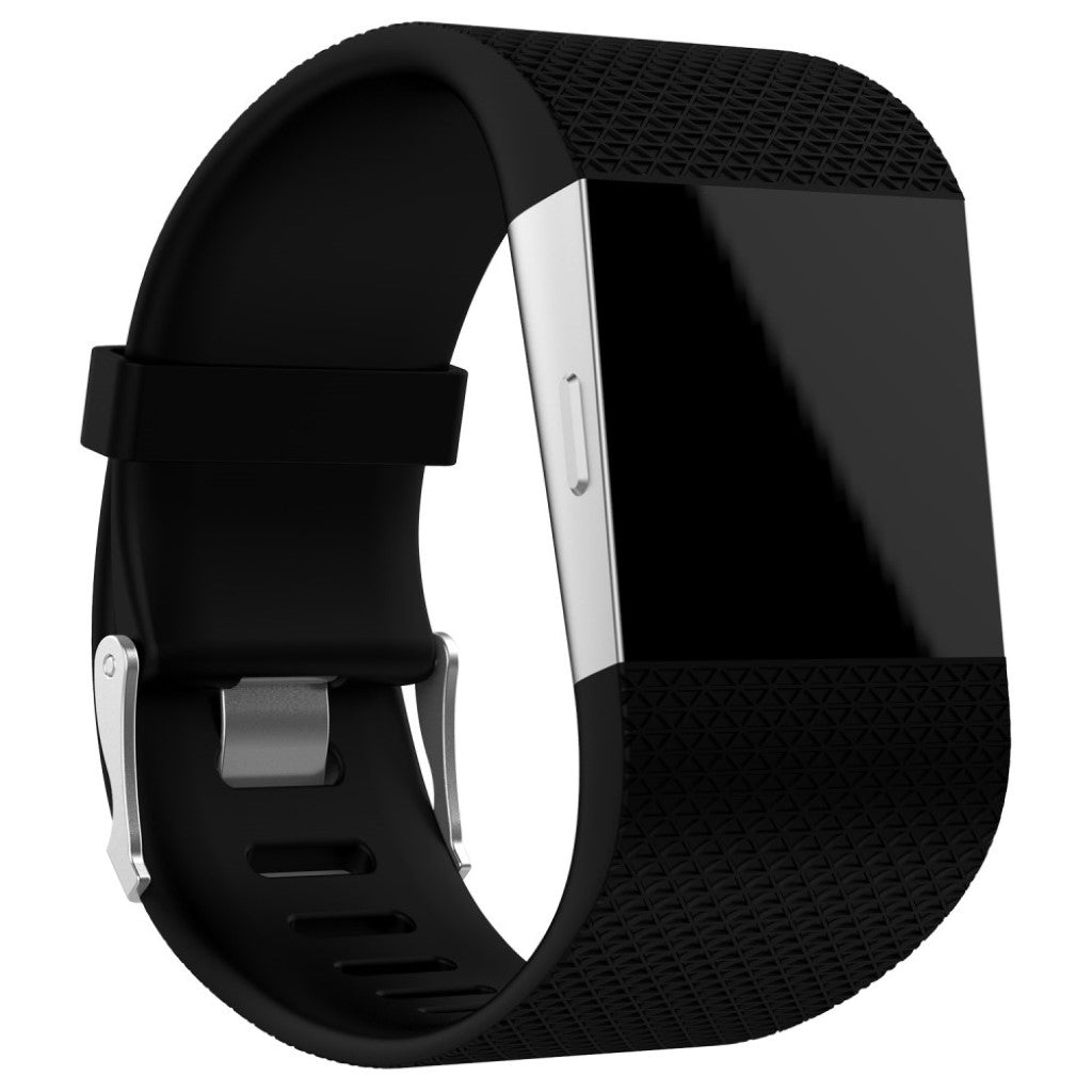 Helt vildt smuk Fitbit Surge Metal og Plastik Rem - Sort#serie_7