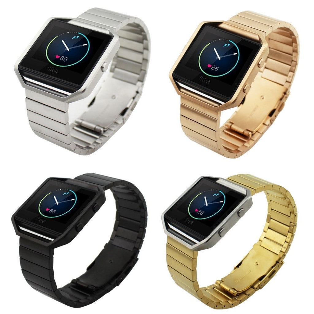 Rigtigt fint Fitbit Blaze Metal Rem - Pink#serie_3