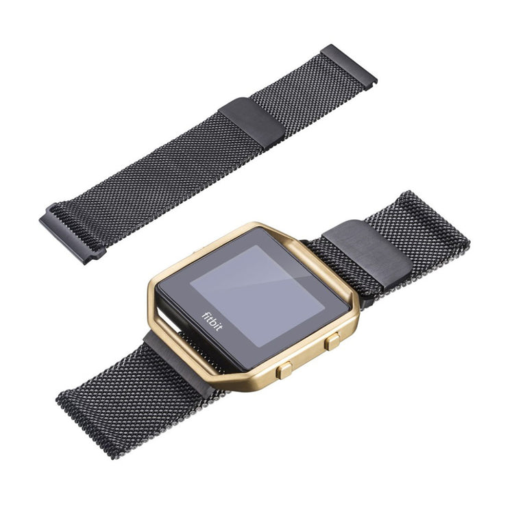 Rigtigt fed Fitbit Blaze Metal Rem - Sort#serie_4