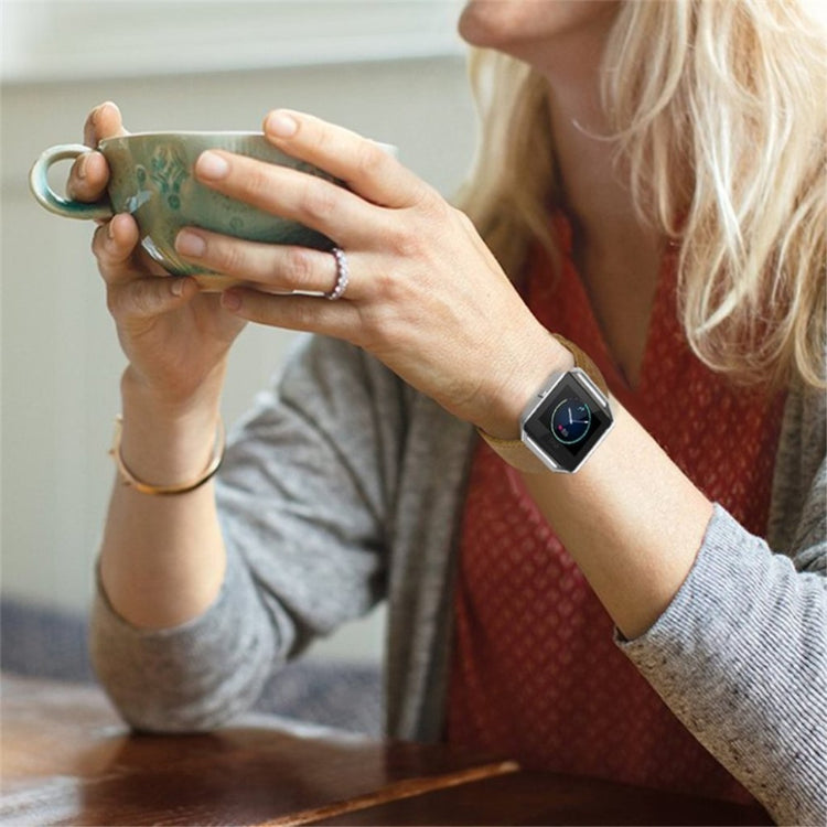 Flot Fitbit Blaze Kunstlæder Rem - Brun#serie_2