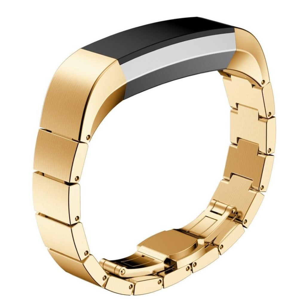 Super kønt Fitbit Alta HR Metal Rem - Guld#serie_1