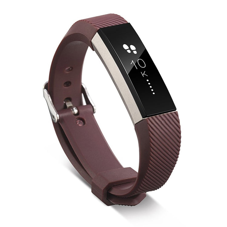 Rigtigt flot Fitbit Alta HR Silikone Rem - Brun#serie_1