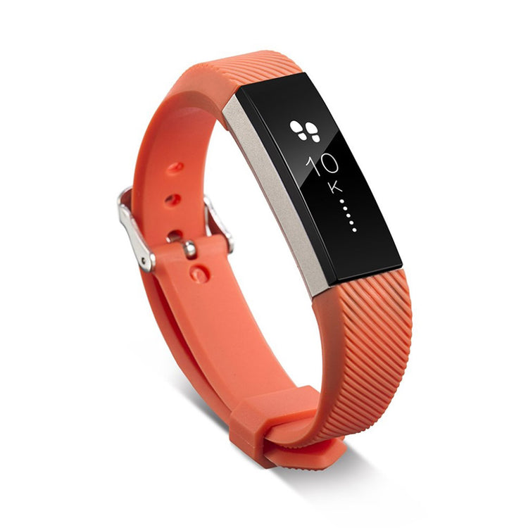 Rigtigt flot Fitbit Alta HR Silikone Rem - Orange#serie_12