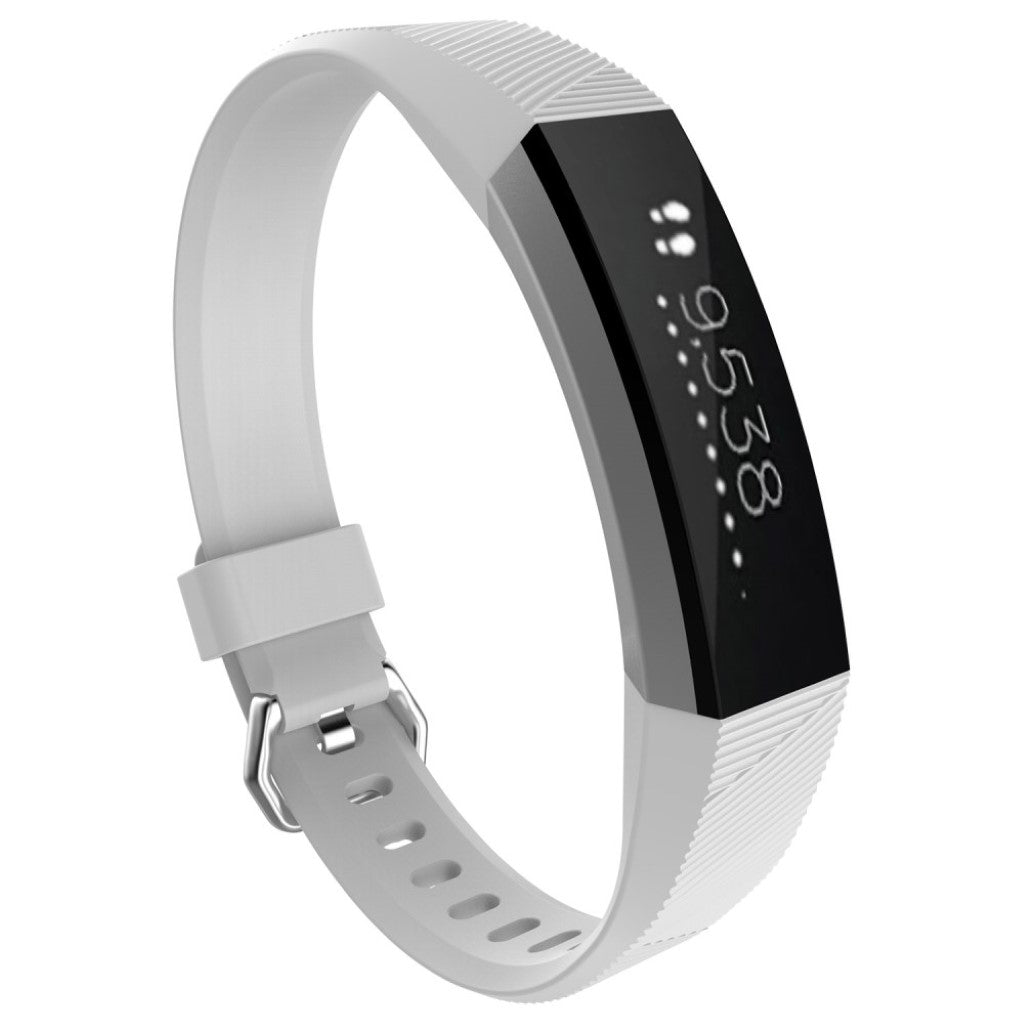 Rigtigt nydelig Fitbit Alta HR Silikone Rem - Hvid#serie_11