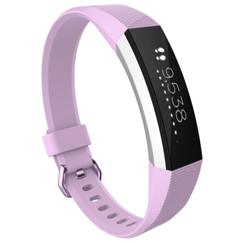 Rigtigt nydelig Fitbit Alta HR Silikone Rem - Lilla#serie_2