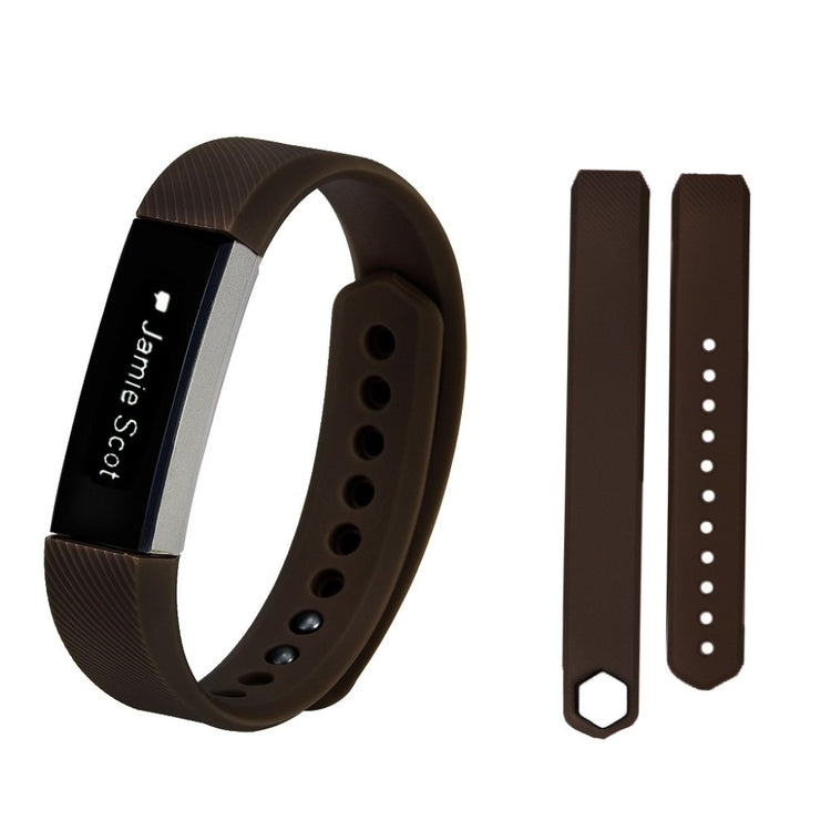 Slidstærk Fitbit Alta HR Silikone Rem - Brun#serie_1