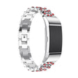 Molto Resistente Fitbit Charge 2 Metallo E Strass Cinturino