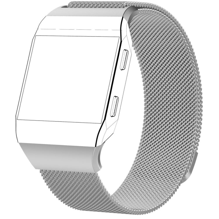 Rigtigt rart Fitbit Ionic Metal Rem - Sølv#serie_1