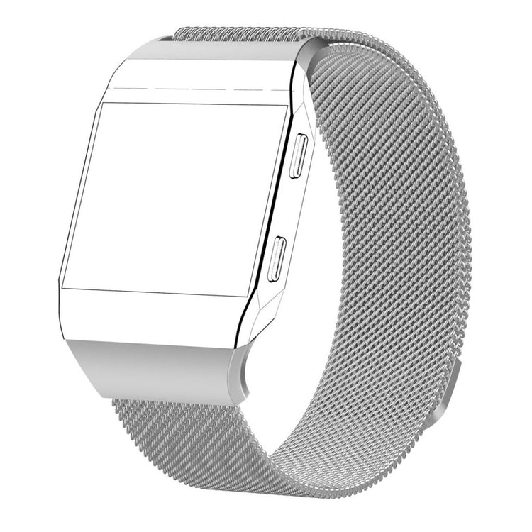 Rigtigt rart Fitbit Ionic Metal Rem - Sølv#serie_1