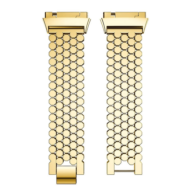 Helt vildt hårdfør Fitbit Ionic Metal Rem - Guld#serie_1