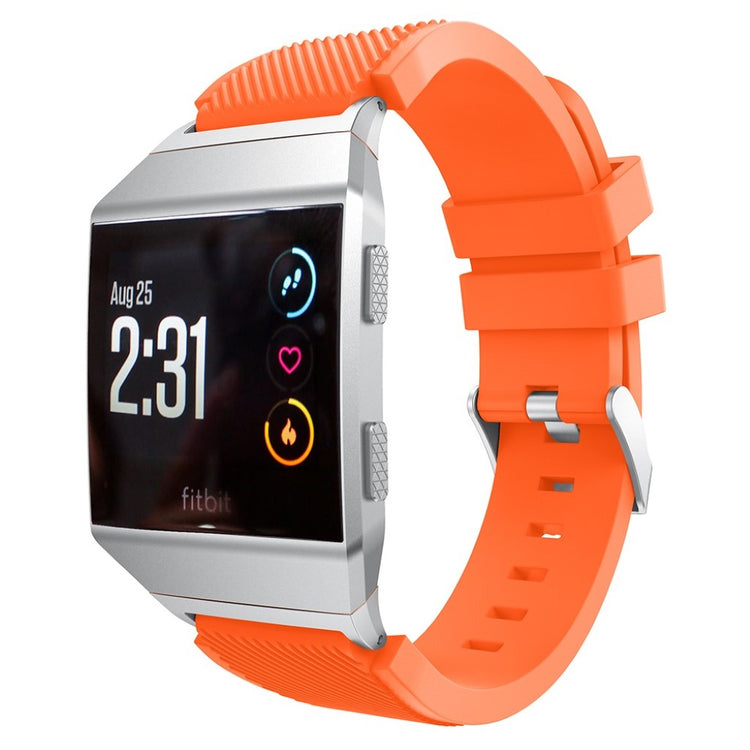 Helt vildt slidstærk Fitbit Ionic Silikone Rem - Orange#serie_9