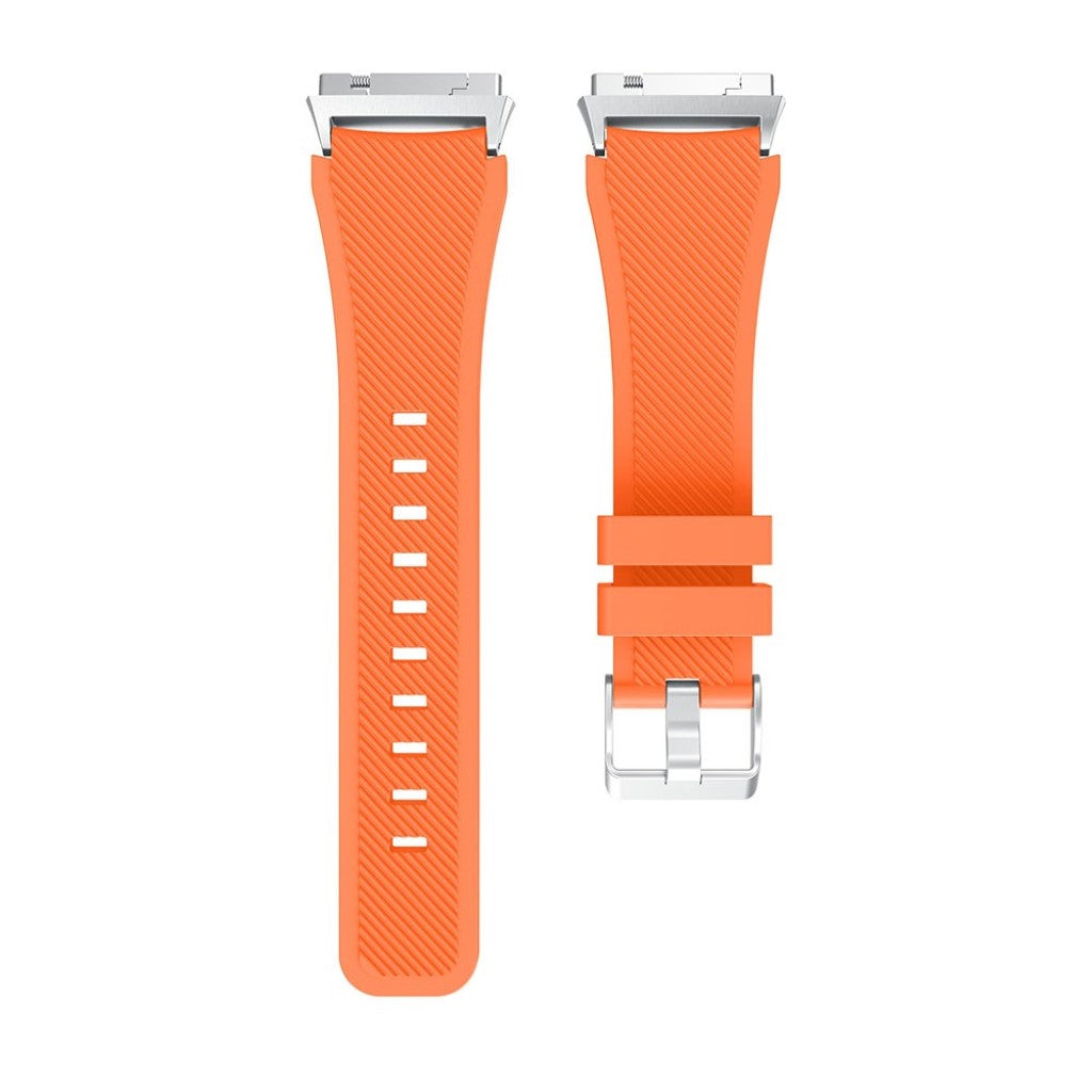 Helt vildt slidstærk Fitbit Ionic Silikone Rem - Orange#serie_9