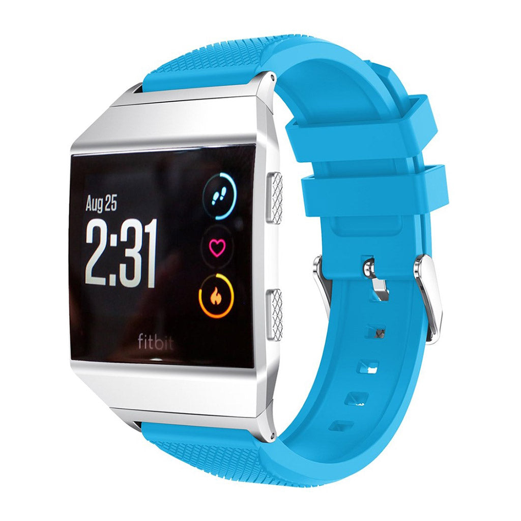 Helt vildt komfortabel Fitbit Ionic Silikone Rem - Blå#serie_1