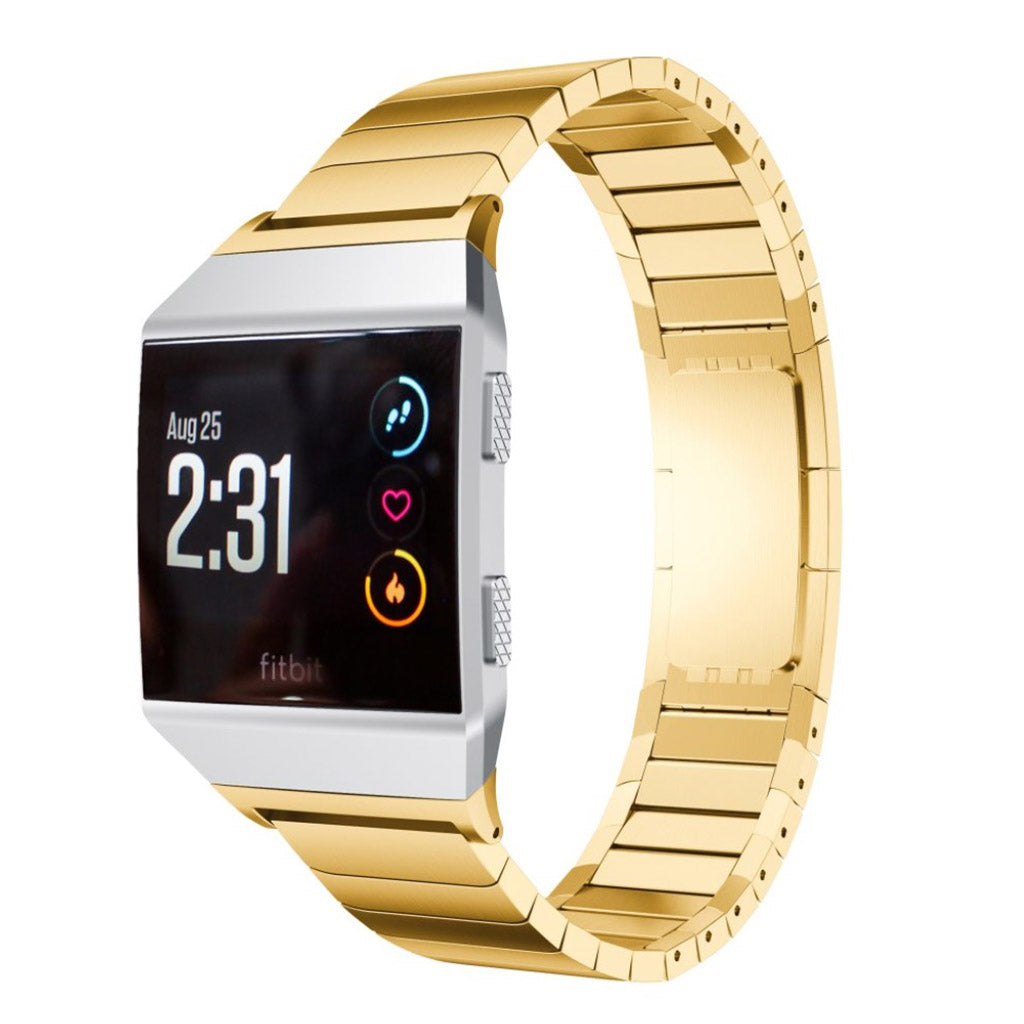 Mega holdbart Fitbit Ionic Metal Rem - Guld#serie_1