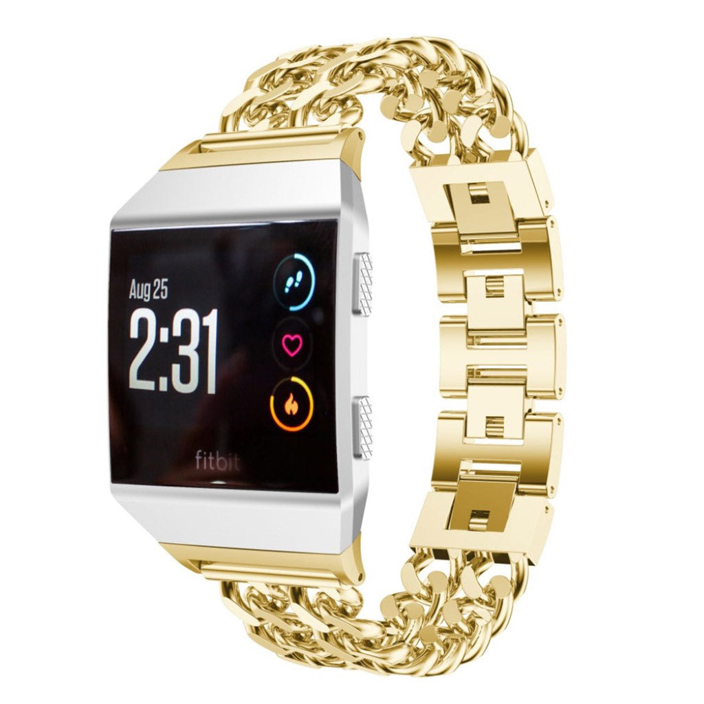 Super fint Fitbit Ionic Metal Rem - Guld#serie_1