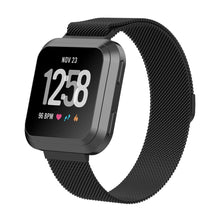 Vildt nydelig Fitbit Versa Metal Rem - Sort#serie_10