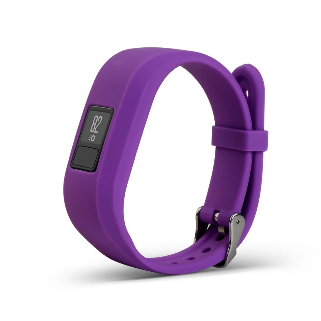 Rigtigt sejt Garmin Vivofit 3 Silikone Rem - Lilla#serie_1