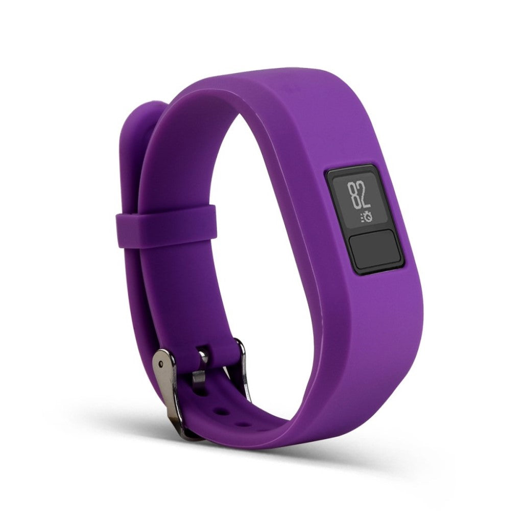 Rigtigt sejt Garmin Vivofit 3 Silikone Rem - Lilla#serie_1