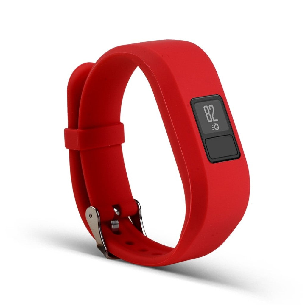 Rigtigt sejt Garmin Vivofit 3 Silikone Rem - Rød#serie_9