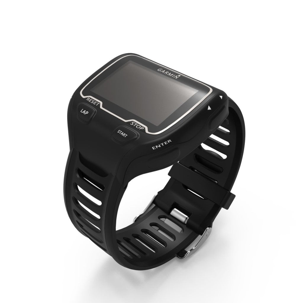 Super slidstærk Garmin Forerunner 910XT Silikone Rem - Sort#serie_8