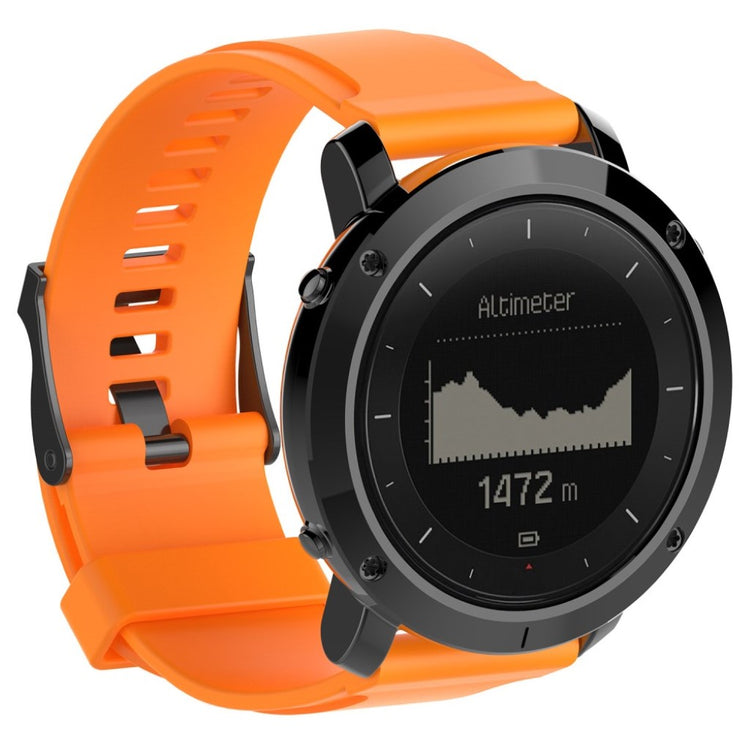 Rigtigt fed Suunto Traverse Metal og Silikone Rem - Orange#serie_5