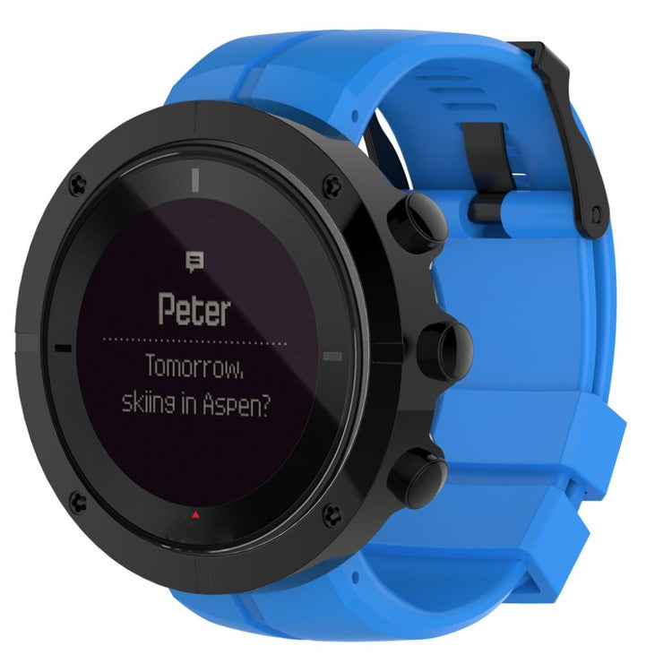 Nydelig Suunto Kailash Metal og Silikone Rem - Blå#serie_2