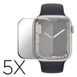 5pz Apple Watch Series 7 45mm Vetro Protezione schermo