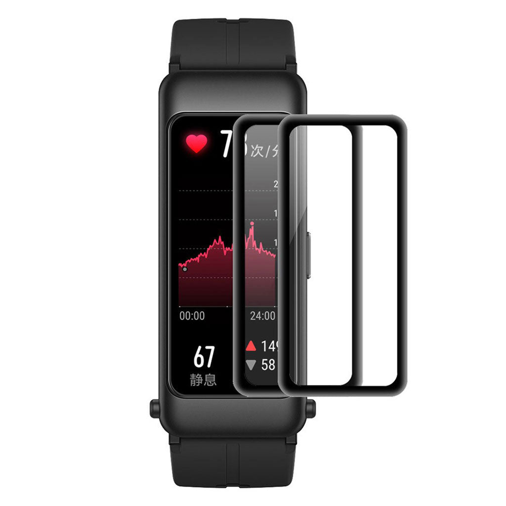 2stk Huawei TalkBand B6 Plastik Skærmbeskytter - Sort#serie_274