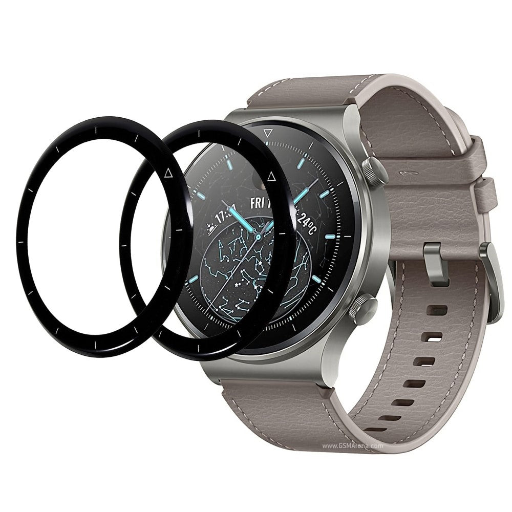 2stk Huawei Watch GT 2 Pro Silikone  HD Skærmbeskytter - Gennemsigtig#serie_401