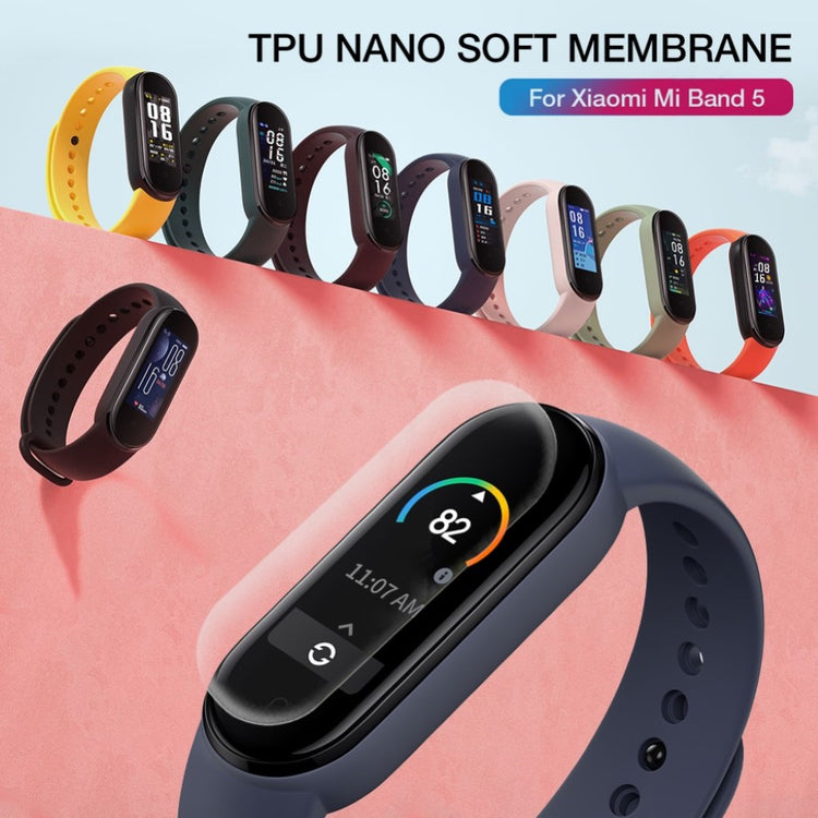 Xiaomi Mi Band 5 Plastik Skærmbeskytter - Gennemsigtig#serie_2