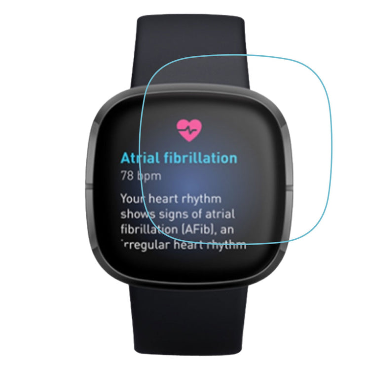 Fitbit Versa 3 Silikone Skærmbeskytter - Gennemsigtig#serie_635