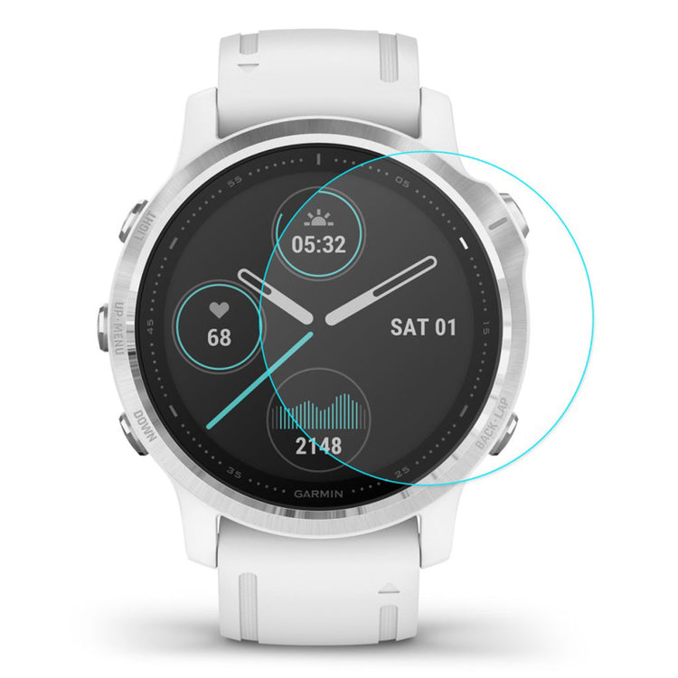 Garmin Fenix 6S / Garmin Fenix 6S Pro Hærdet Glas  9H Skærmbeskytter - Gennemsigtig#serie_6