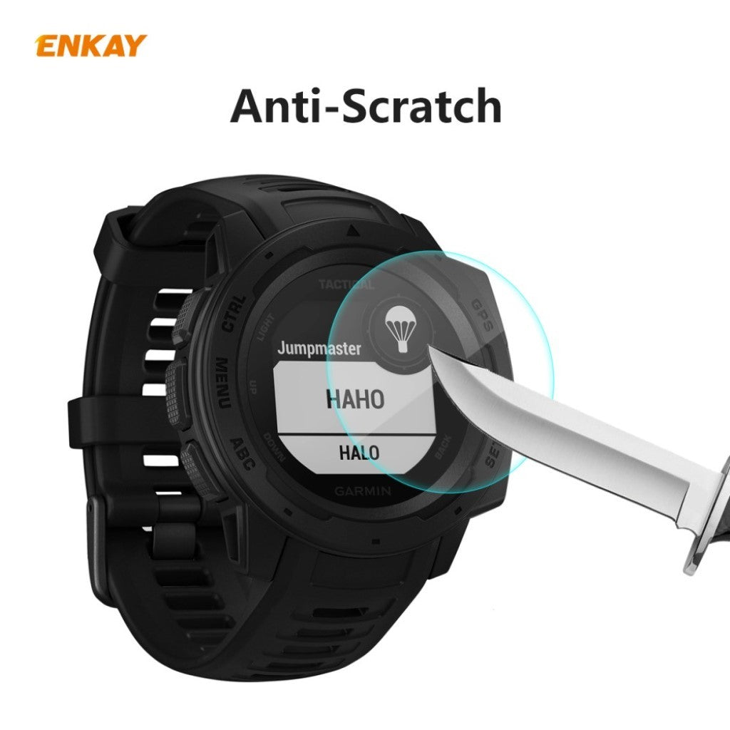 Garmin Instinct Tactical / Garmin Instinct Tide Hærdet Glas Skærmbeskytter - Gennemsigtig#serie_8
