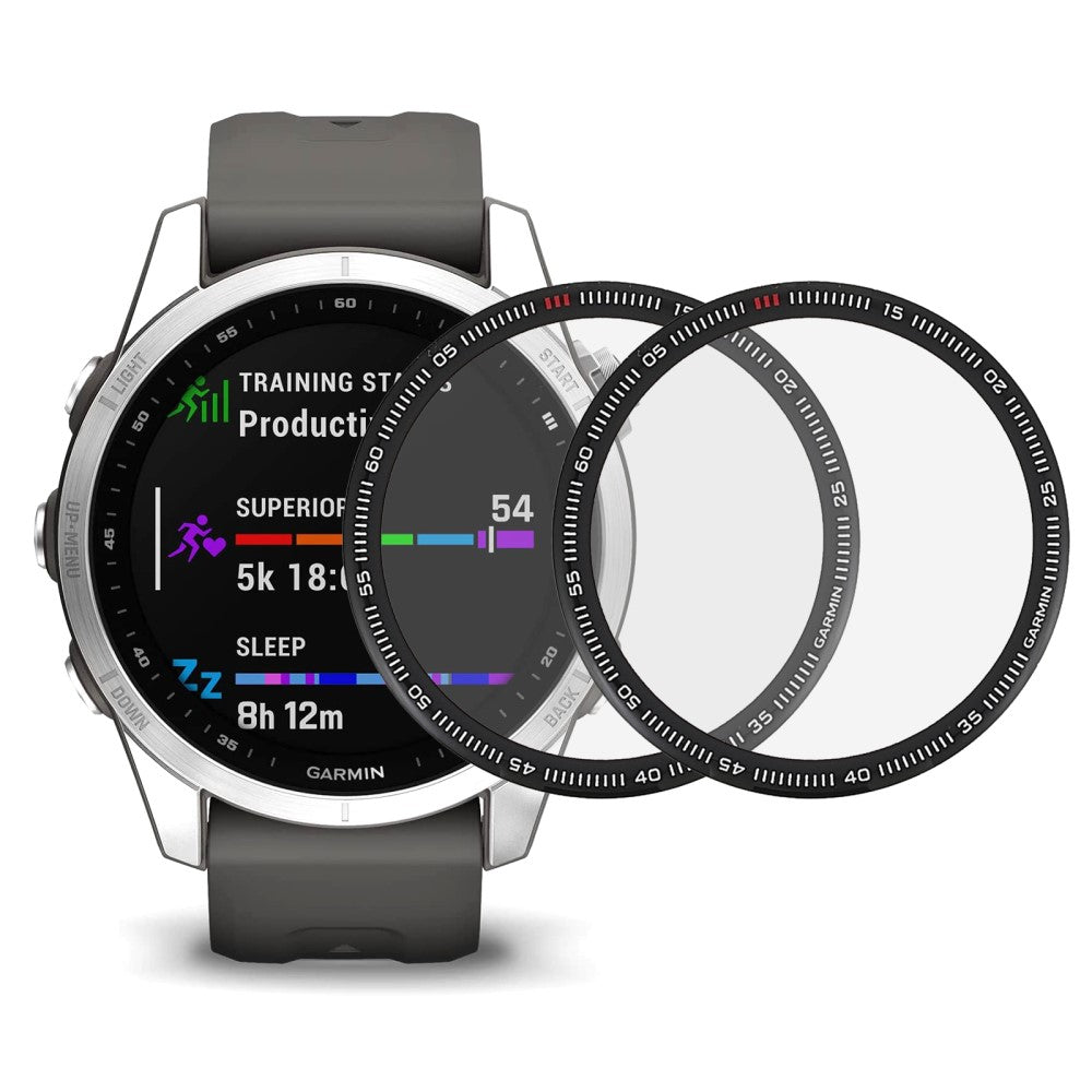 2stk Garmin Fenix 7S Plastik Skærmbeskytter - Gennemsigtig#serie_188