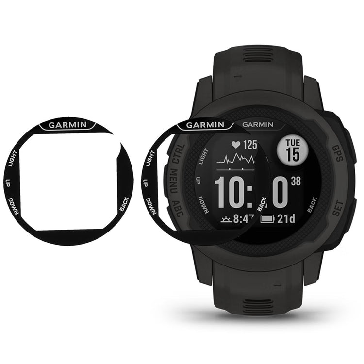 2stk Garmin Instinct 2S Plastik  HD Skærmbeskytter - Gennemsigtig#serie_206